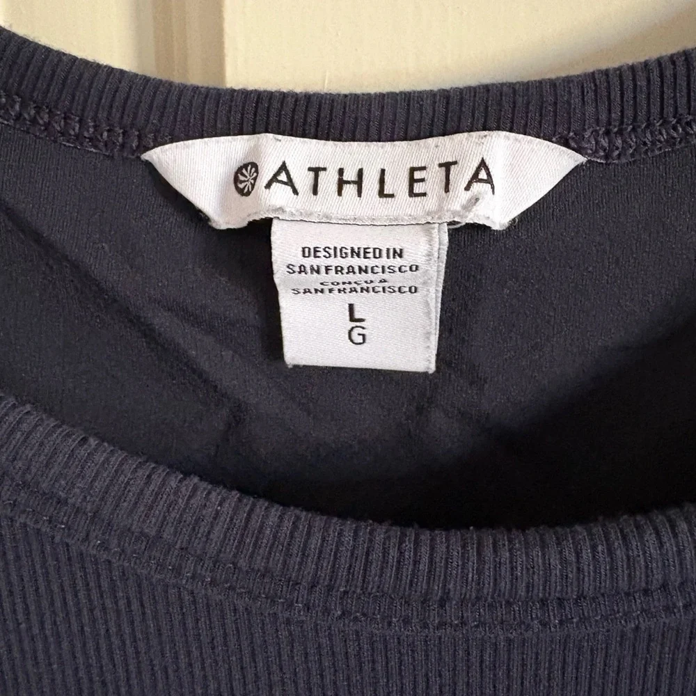 Athleta Sleeveless Navy Midi Tank Dress - Picture 4 of 8
